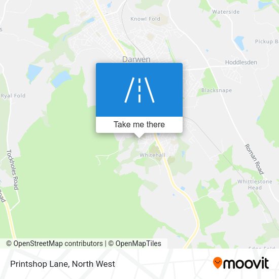 Printshop Lane map