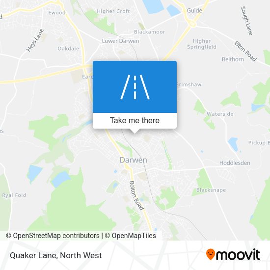 Quaker Lane map