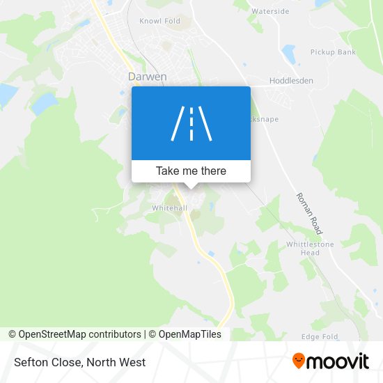Sefton Close map