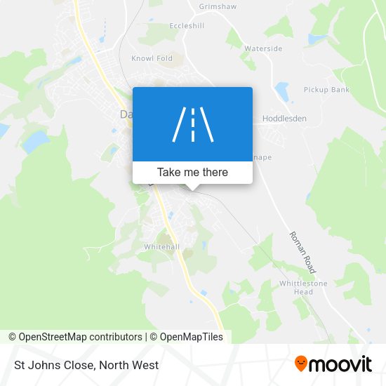 St Johns Close map