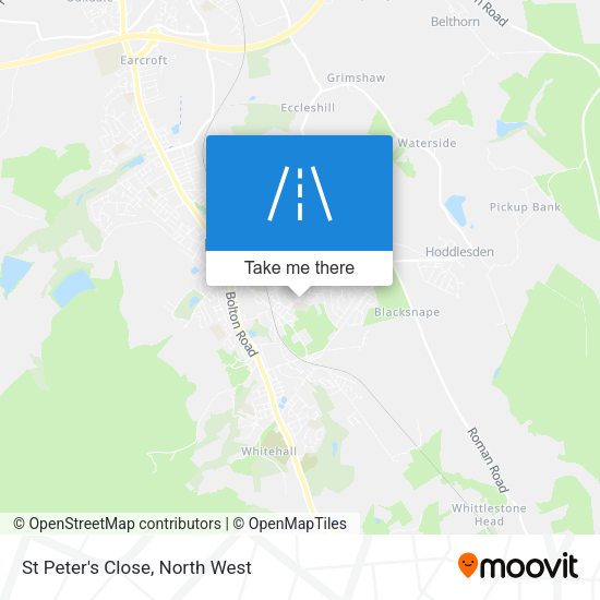 St Peter's Close map