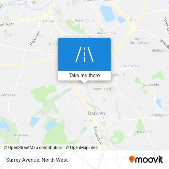 Surrey Avenue map