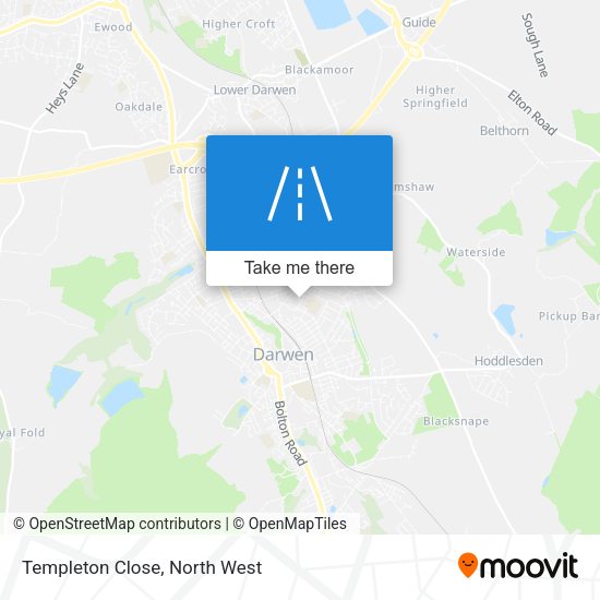 Templeton Close map