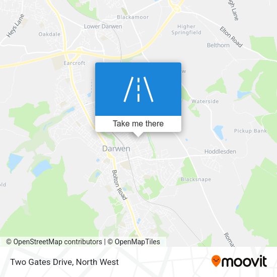 Two Gates Drive map