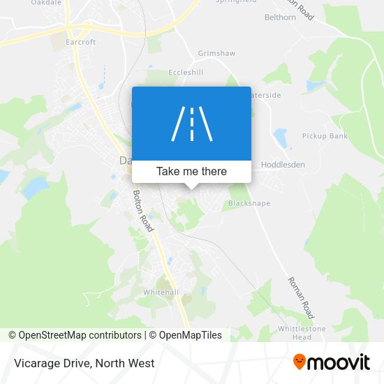 Vicarage Drive map