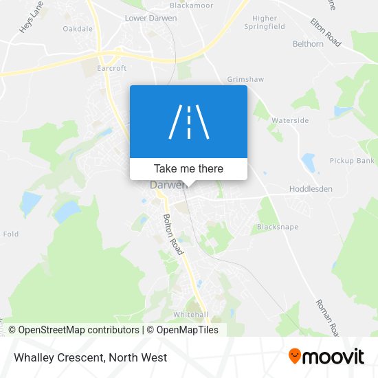 Whalley Crescent map