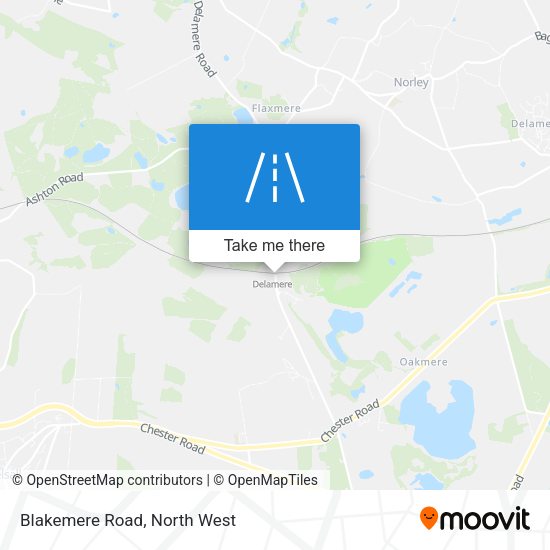 Blakemere Road map