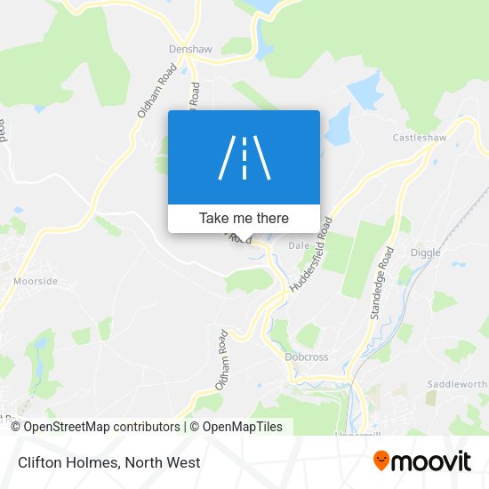 Clifton Holmes map