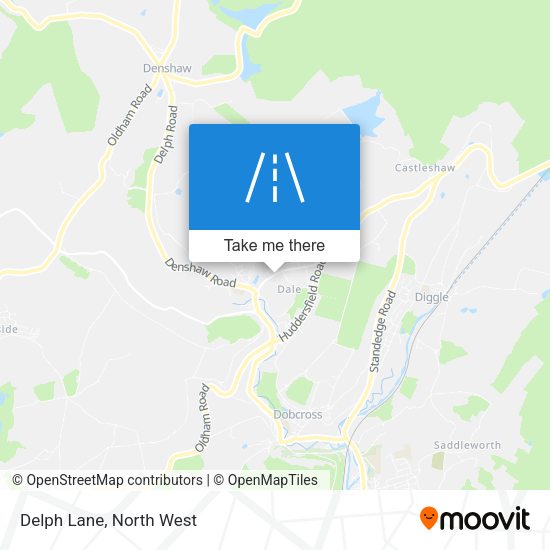 Delph Lane map