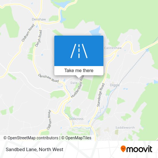 Sandbed Lane map
