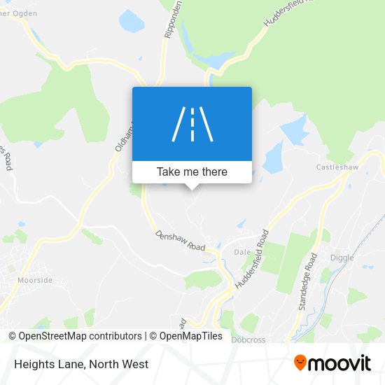 Heights Lane map