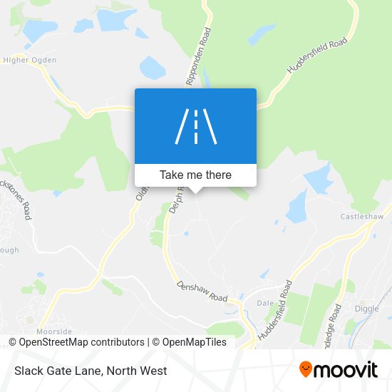 Slack Gate Lane map