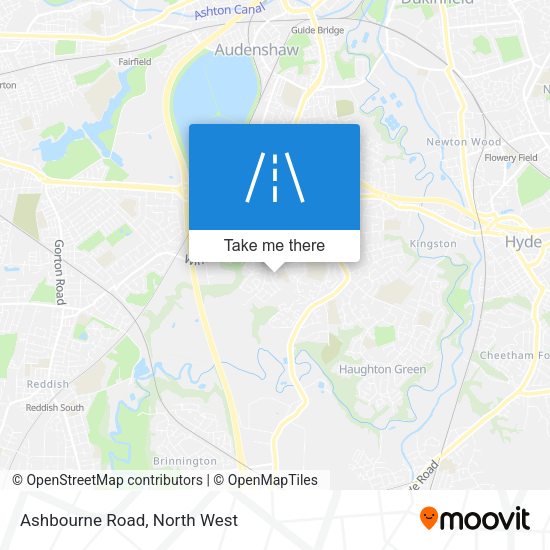 Ashbourne Road map