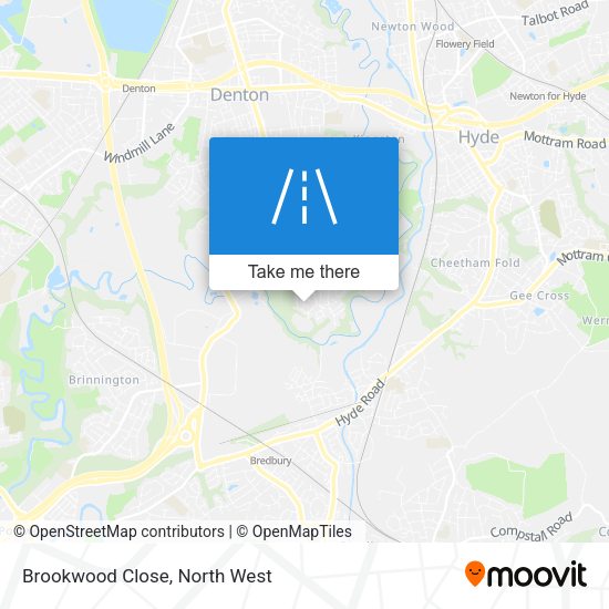 Brookwood Close map
