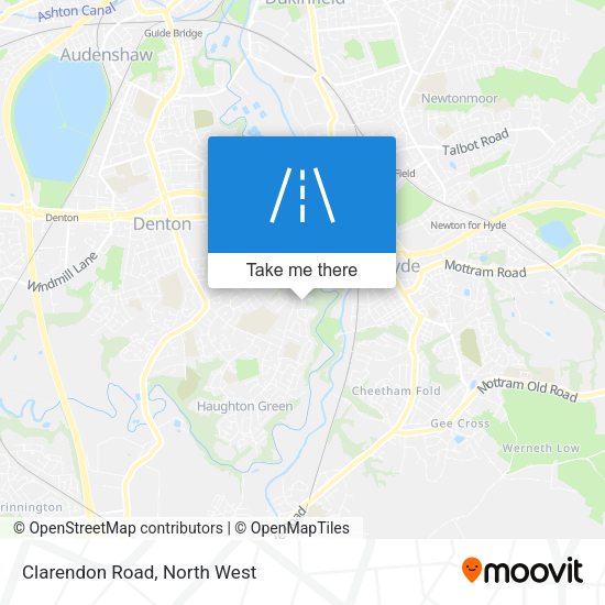 Clarendon Road map