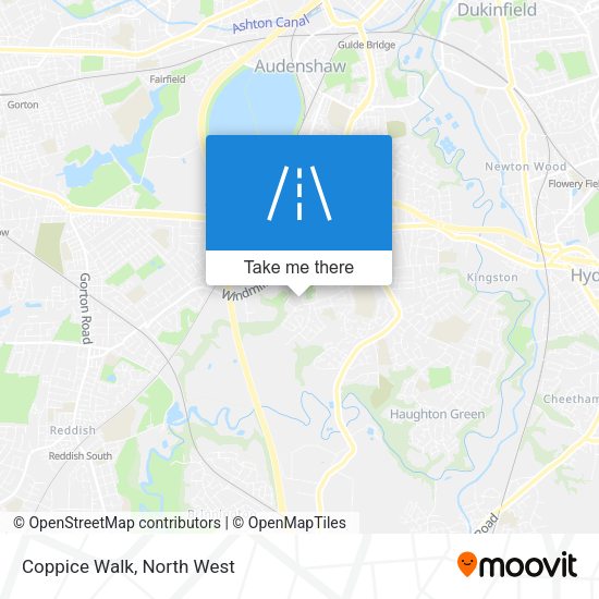 Coppice Walk map