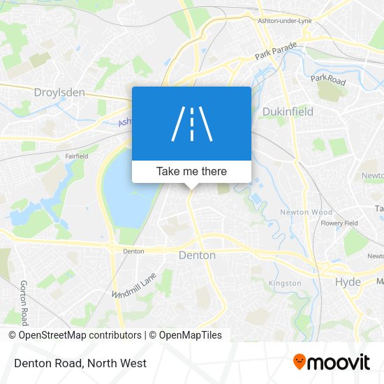 Denton Road map
