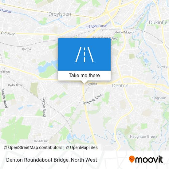 Denton Roundabout Bridge map