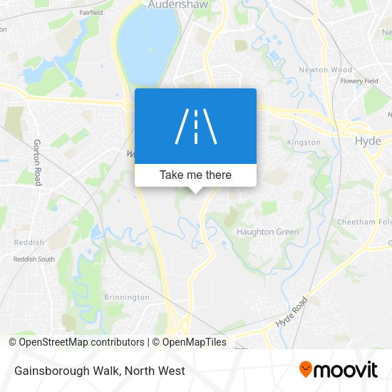 Gainsborough Walk map