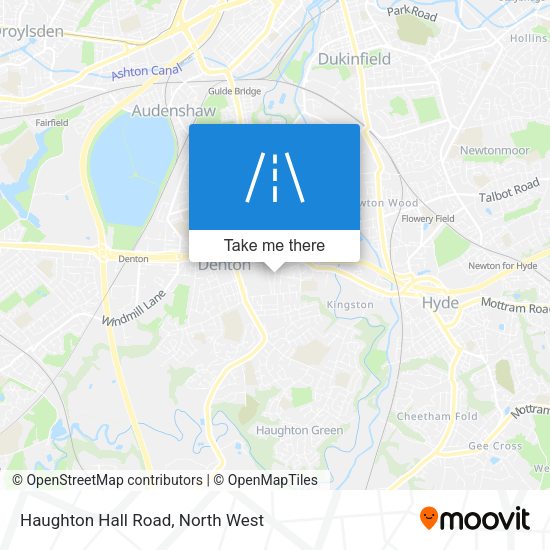 Haughton Hall Road map