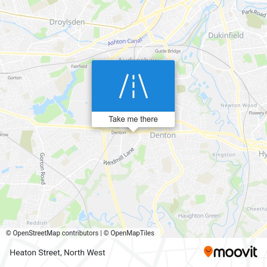 Heaton Street map