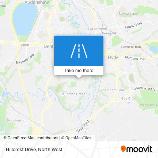 Hillcrest Drive map
