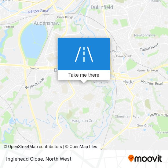 Inglehead Close map