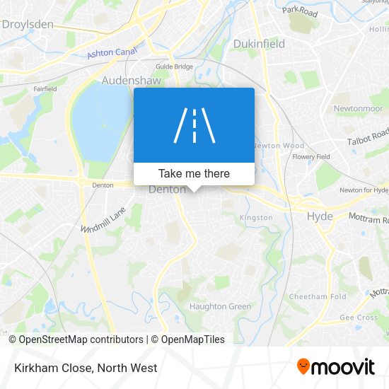 Kirkham Close map