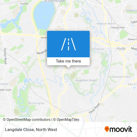Langdale Close map