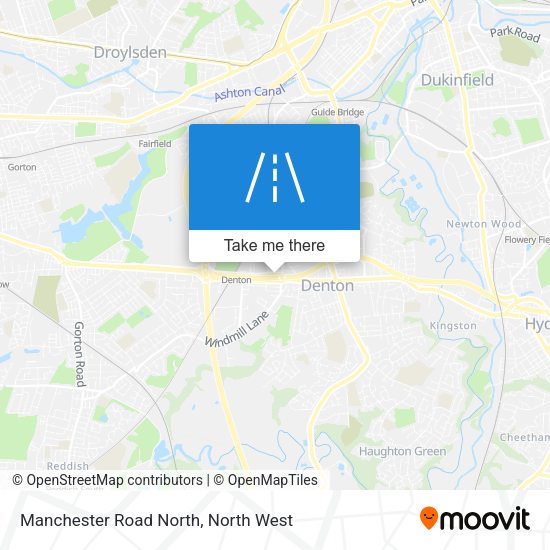 Manchester Road North map