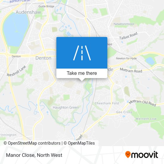 Manor Close map