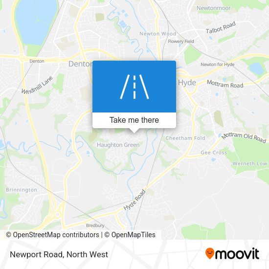 Newport Road map