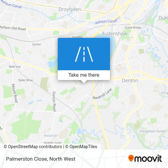 Palmerston Close map