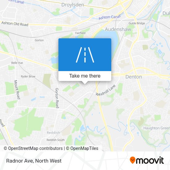 Radnor Ave map