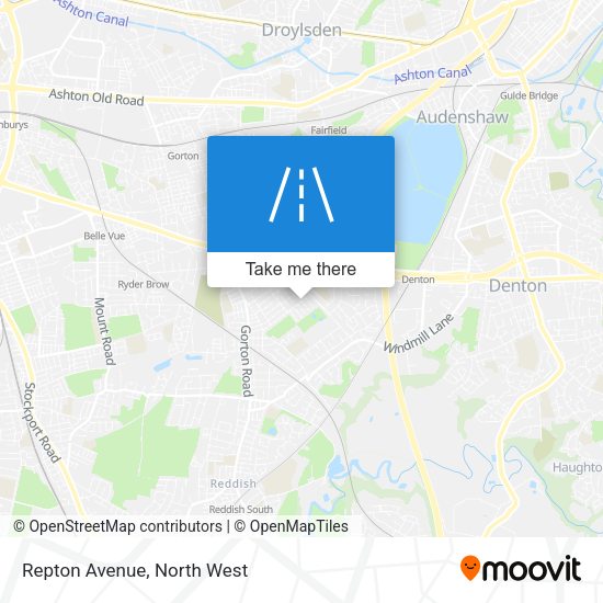 Repton Avenue map