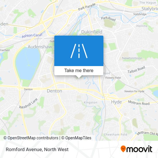 Romford Avenue map