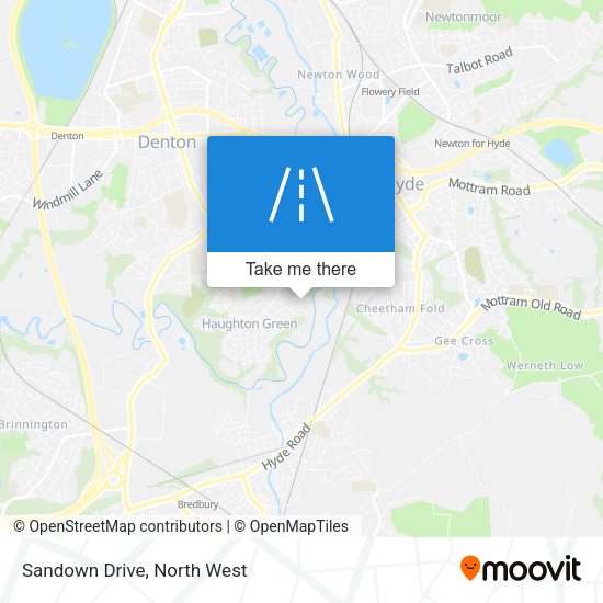 Sandown Drive map
