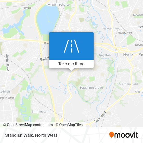 Standish Walk map