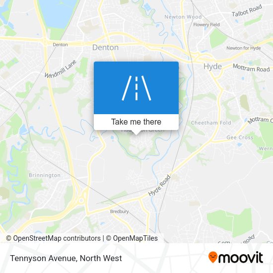 Tennyson Avenue map