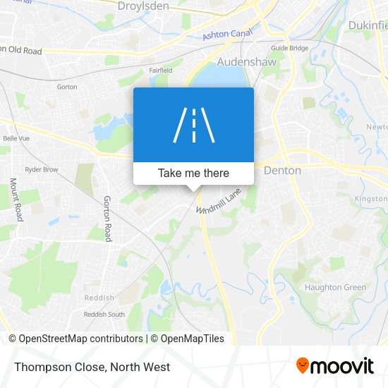 Thompson Close map