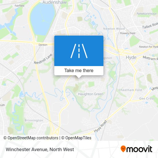 Winchester Avenue map