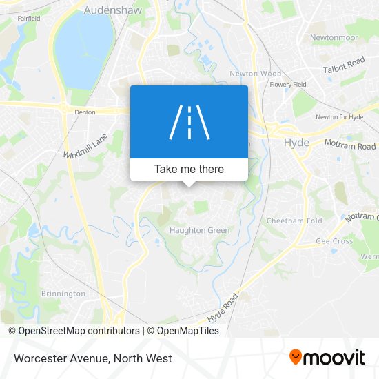 Worcester Avenue map