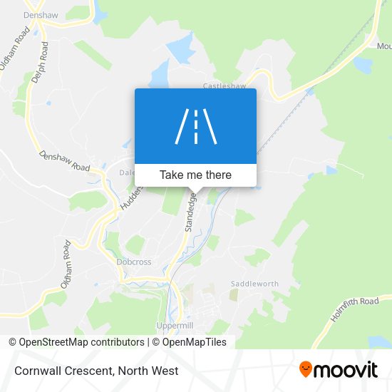 Cornwall Crescent map