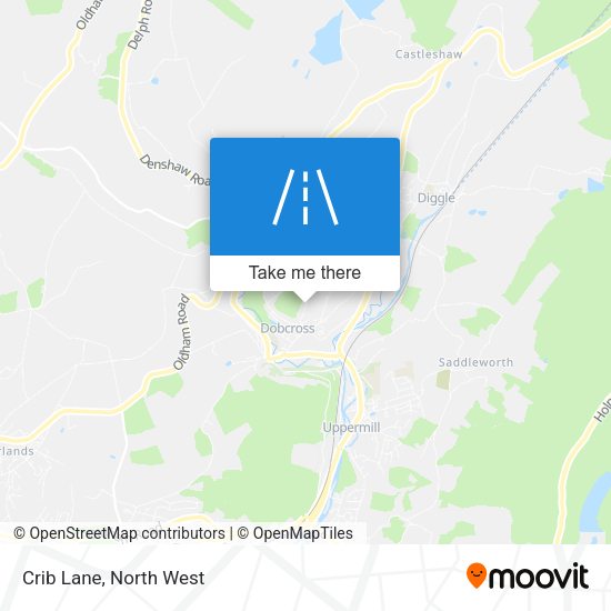 Crib Lane map
