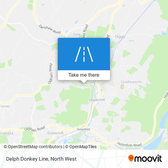 Delph Donkey Line map