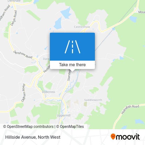 Hillside Avenue map