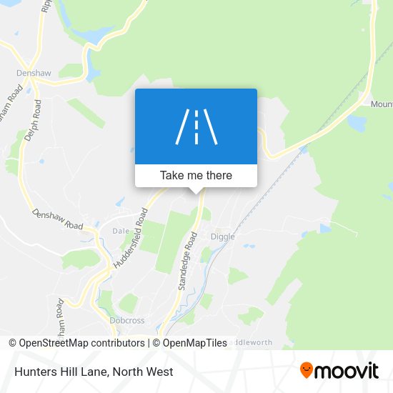 Hunters Hill Lane map