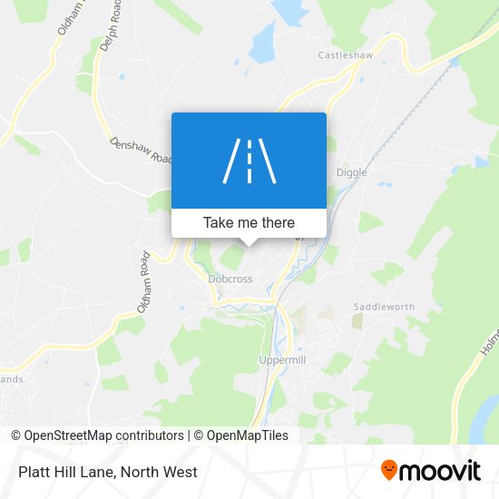 Platt Hill Lane map