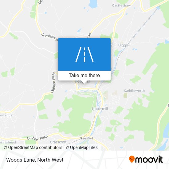 Woods Lane map