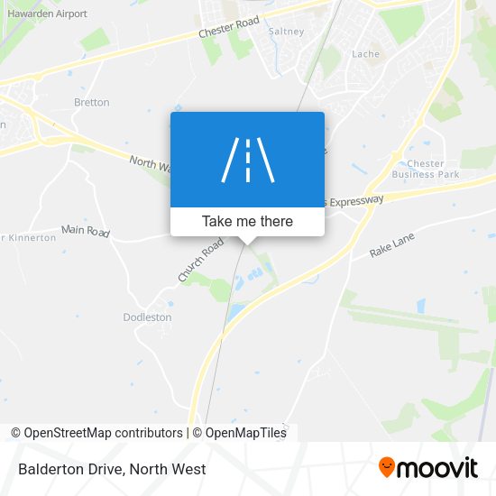 Balderton Drive map